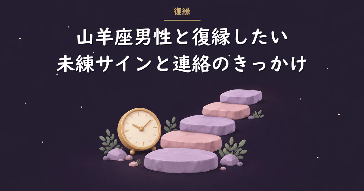 石段と置き時計と夜空のイラスト